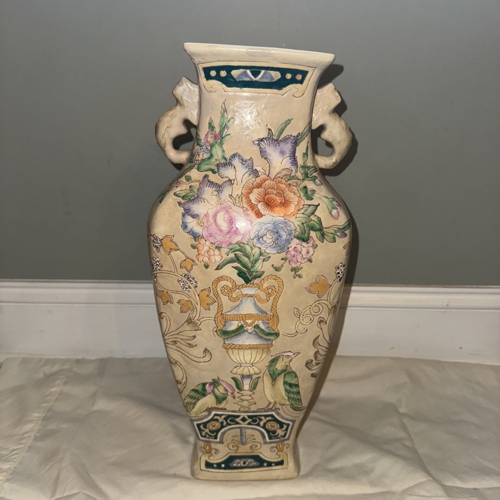 Rare 17" Qing Dynasty Yongzheng Famille‎ Rose Style Glazed Porcelain Vase